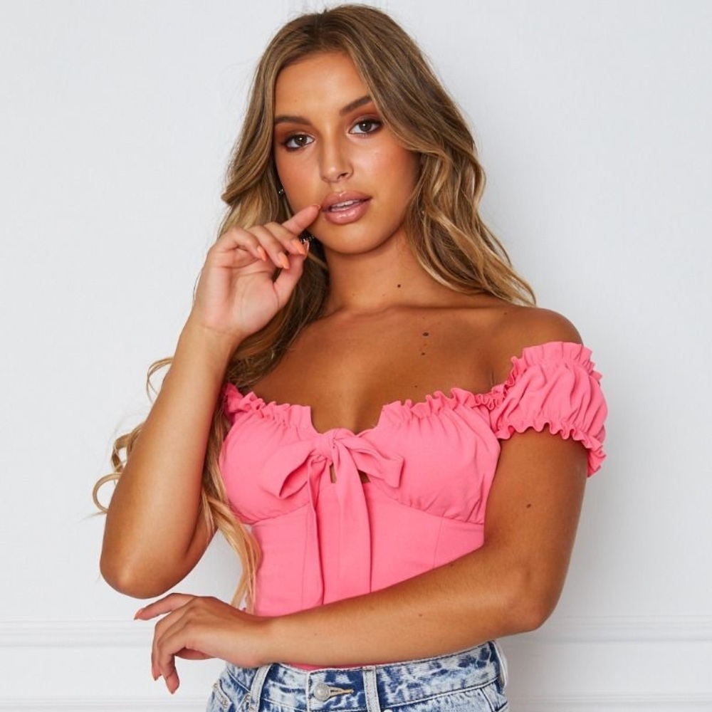 Pink WHITE FOX LOVELESS BODYSUIT! SOLD OUT